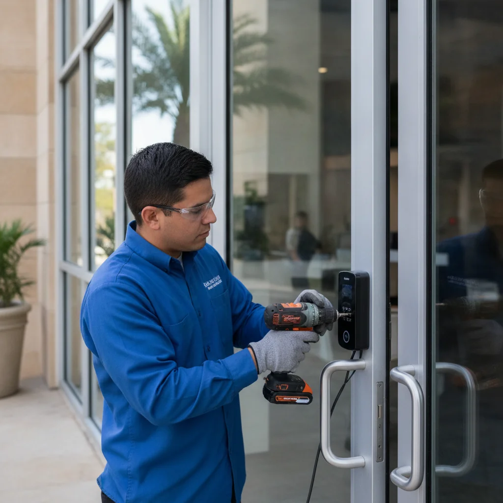 Commercial master key system installation by a licensed Austin locksmith