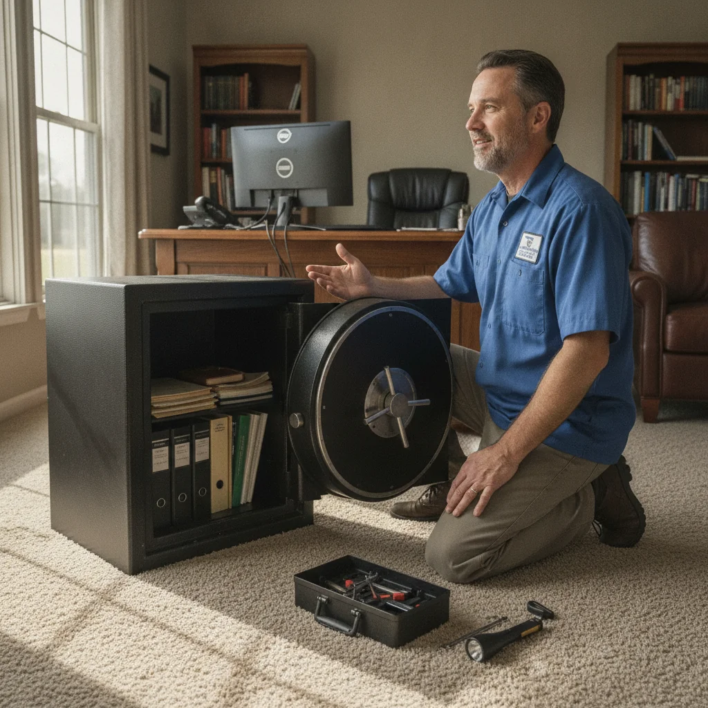 Professional safe opening service by a licensed Austin locksmith